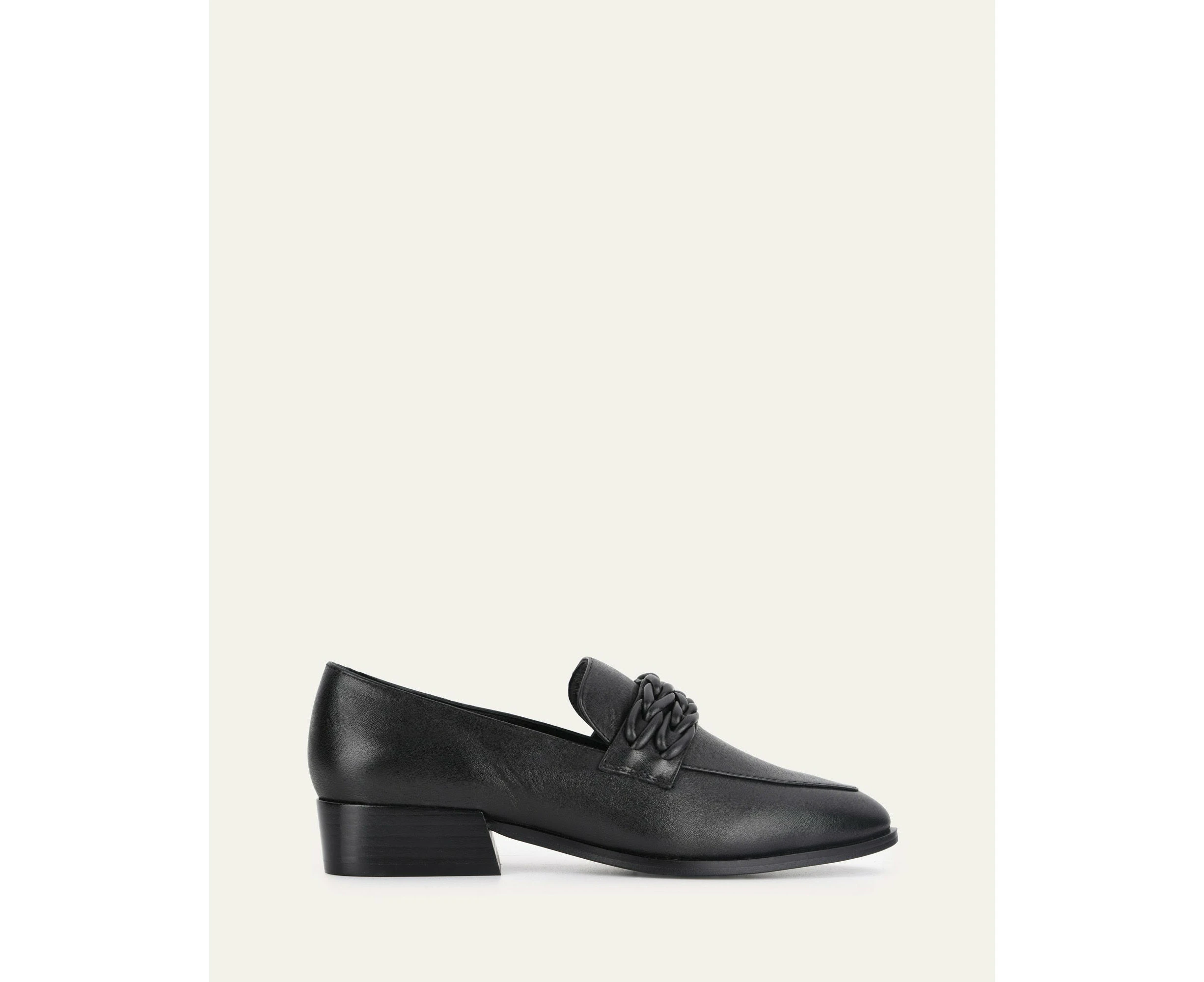 Jo Mercer Women's Ximena Loafers Black Leather