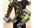 22-Channel Multi-function Alloy Excavator Model Engineering Car Track Toy