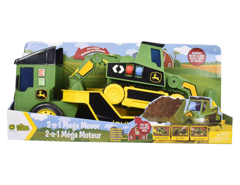 John Deere Mega Mover Maxx Action 60Cm 2-N-1 Mega Mover