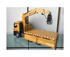 Remote Control Dump Truck with Crane - Multi-Function Wooden Grab Toy for Children