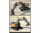 Large 22-Channel Remote Control Alloy Excavator Toy