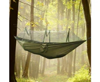 Army Green Double Person Camping Hanging Hammock With Mosquito Net Swing Bed For Outdoor