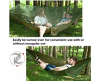 Army Green Double Person Camping Hanging Hammock With Mosquito Net Swing Bed For Outdoor