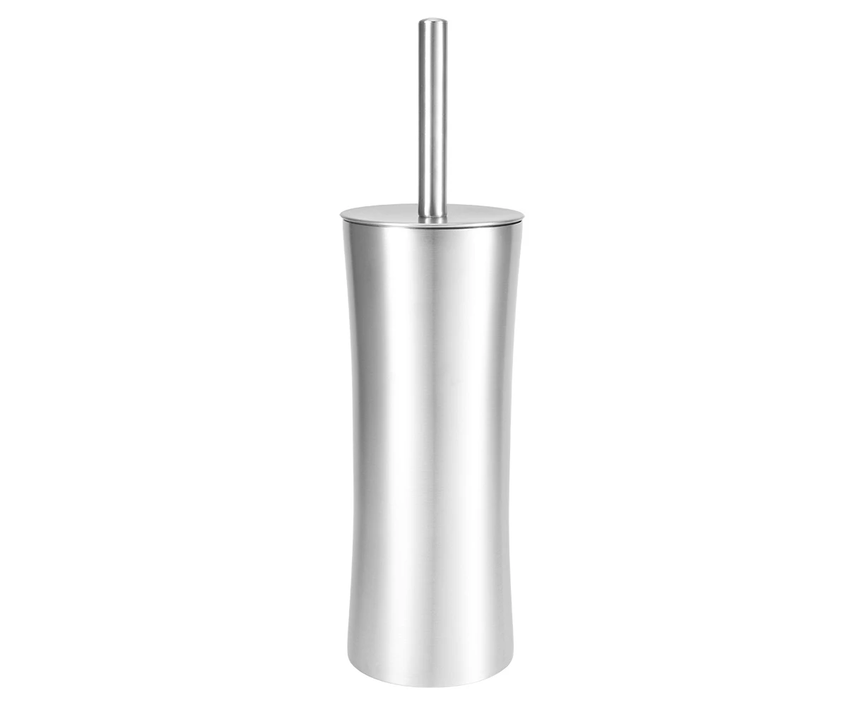 Stainless Steel Long Handle Toilet Brush with Holder Set