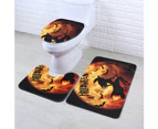 3-Piece Halloween Bath Mat Set, Non-Slip Toilet Floor Mats