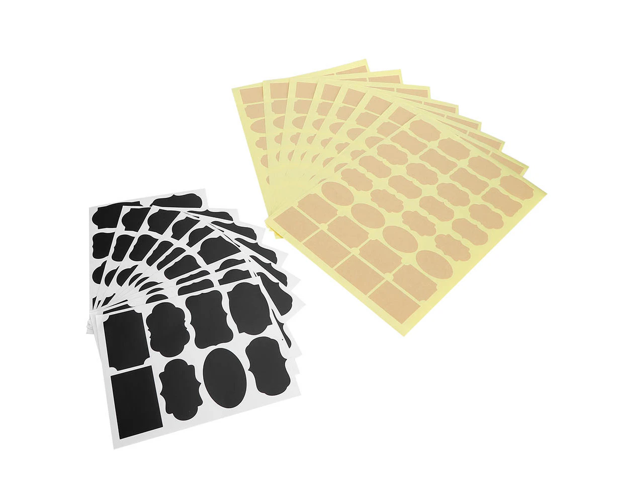 328-Piece Waterproof Chalkboard Label Stickers for Pots & Jars