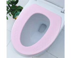 Waterproof EVA Toilet Seat Cushion, Reusable Soft Pad, Pink Stripe