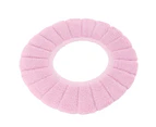 Warm and Soft Toilet Seat Cover, Washable and Reusable, Non-Slip Replacement Pad, Pink