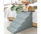 3/4/5 Step Dog Stair Pet Dog Cat Ramp for High Beds Couch Sofa,High-Density Foam