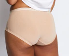 Bonds Women’s Cottontails Full Briefs 3-Pack - Base Blush