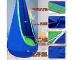 Kids Pod Swing Seat, Cotton Child Hanging Hammock Chair Nest for Indoor and Outdoor with Inflatable Pillow