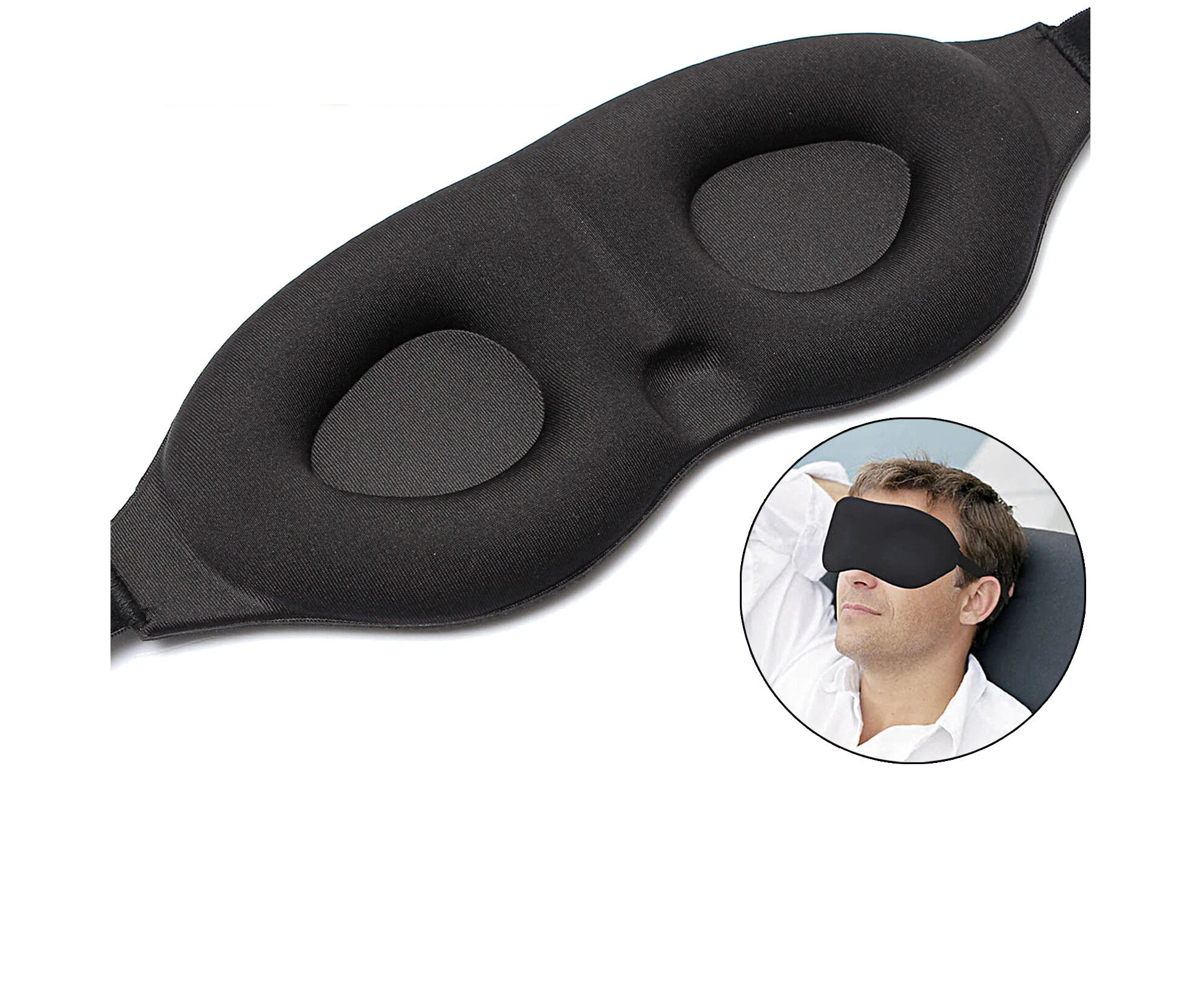 Travel Sleep Eye Mask soft 3D Memory Foam Padded Shade Cover Sleeping Blindfold