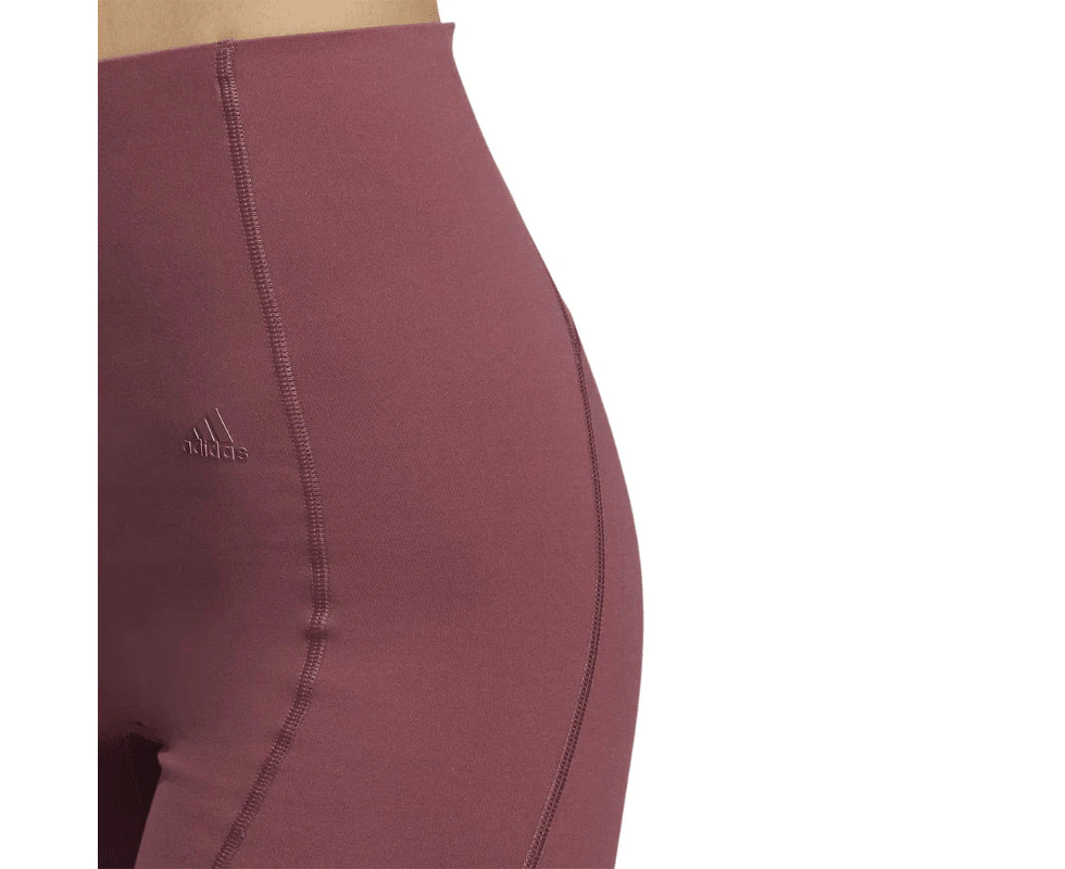 Adidas Yoga 4 Elements 7/8 Tights in Burgundy