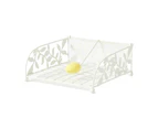 Pilbeam Living Metal Limetta Napkin/Tissue Holder Home/Kitchen Decor White/Lemon