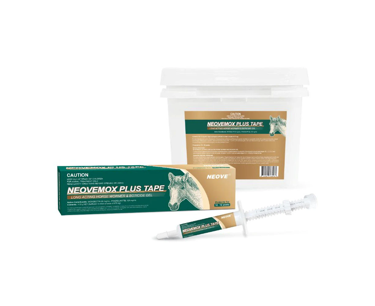 Neovemox Plus Tape Long Acting Horse Wormer & Boticide Gel