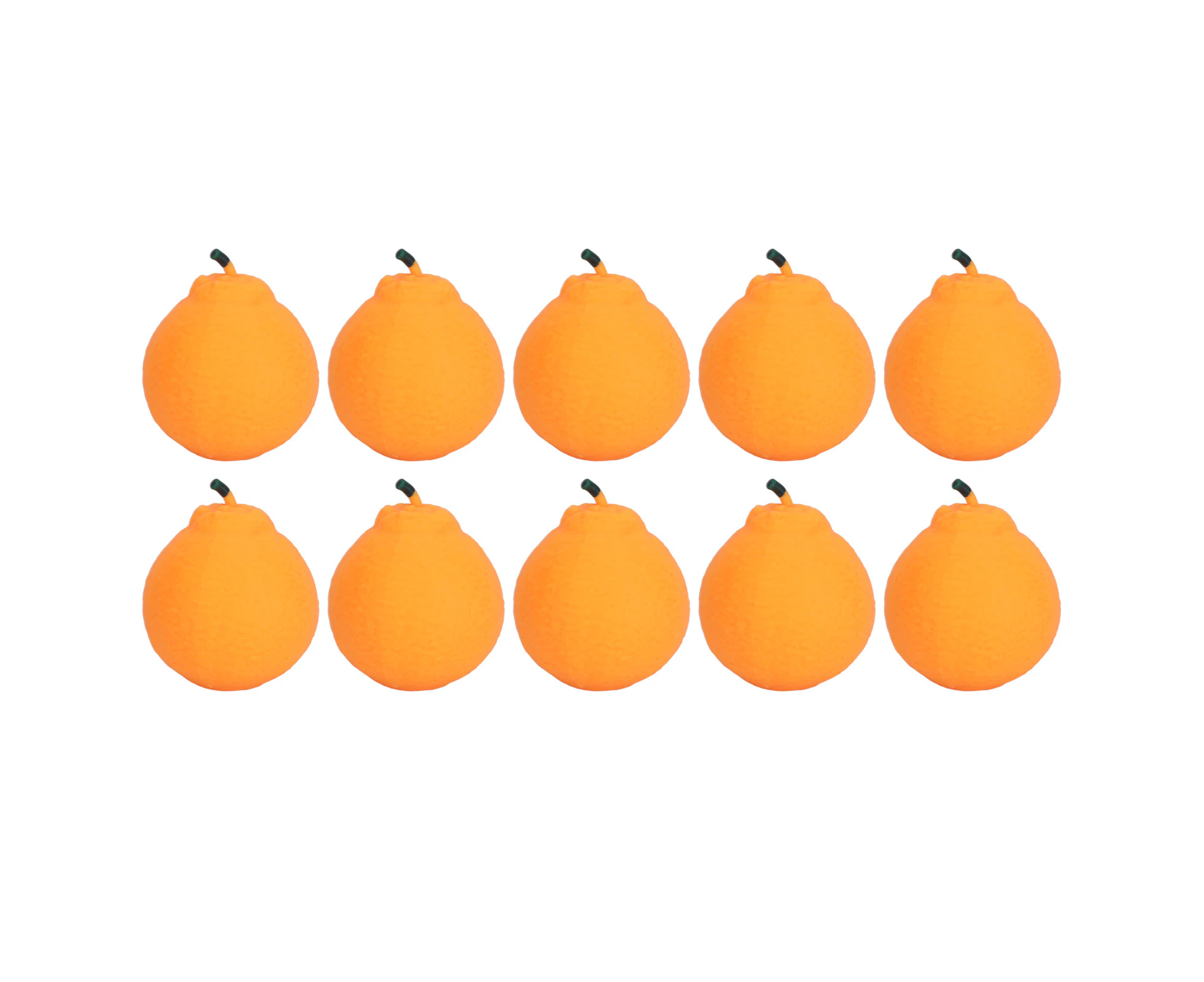 10pcs Squeeze Toys Lifelike Orange Squish Toys Cute Fruit Stress Relief Squishes Toy Interesting Decompression Toys Small Size 6cm / 2.4in