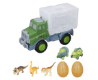 Dinosaur Truck Carrier Pull Back Safety Dinosaur Transport Car Carrier for Boy Children