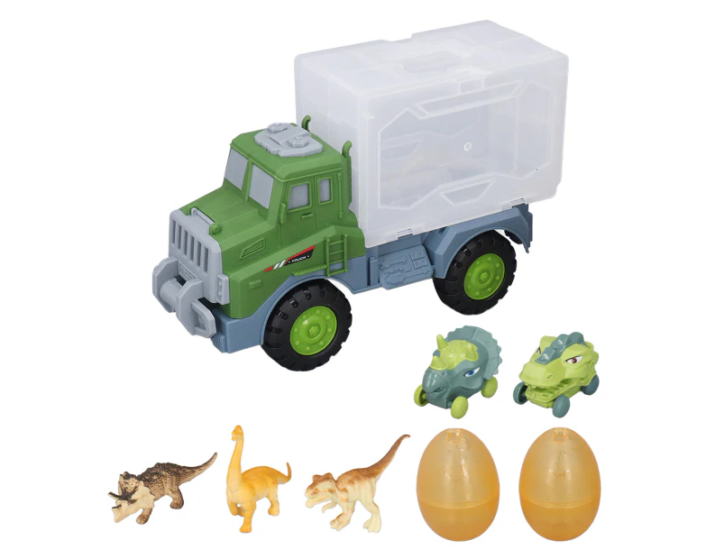 Dinosaur Truck Carrier Pull Back Safety Dinosaur Transport Car Carrier for Boy Children