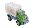 Dinosaur Truck Carrier Pull Back Safety Dinosaur Transport Car Carrier for Boy Children