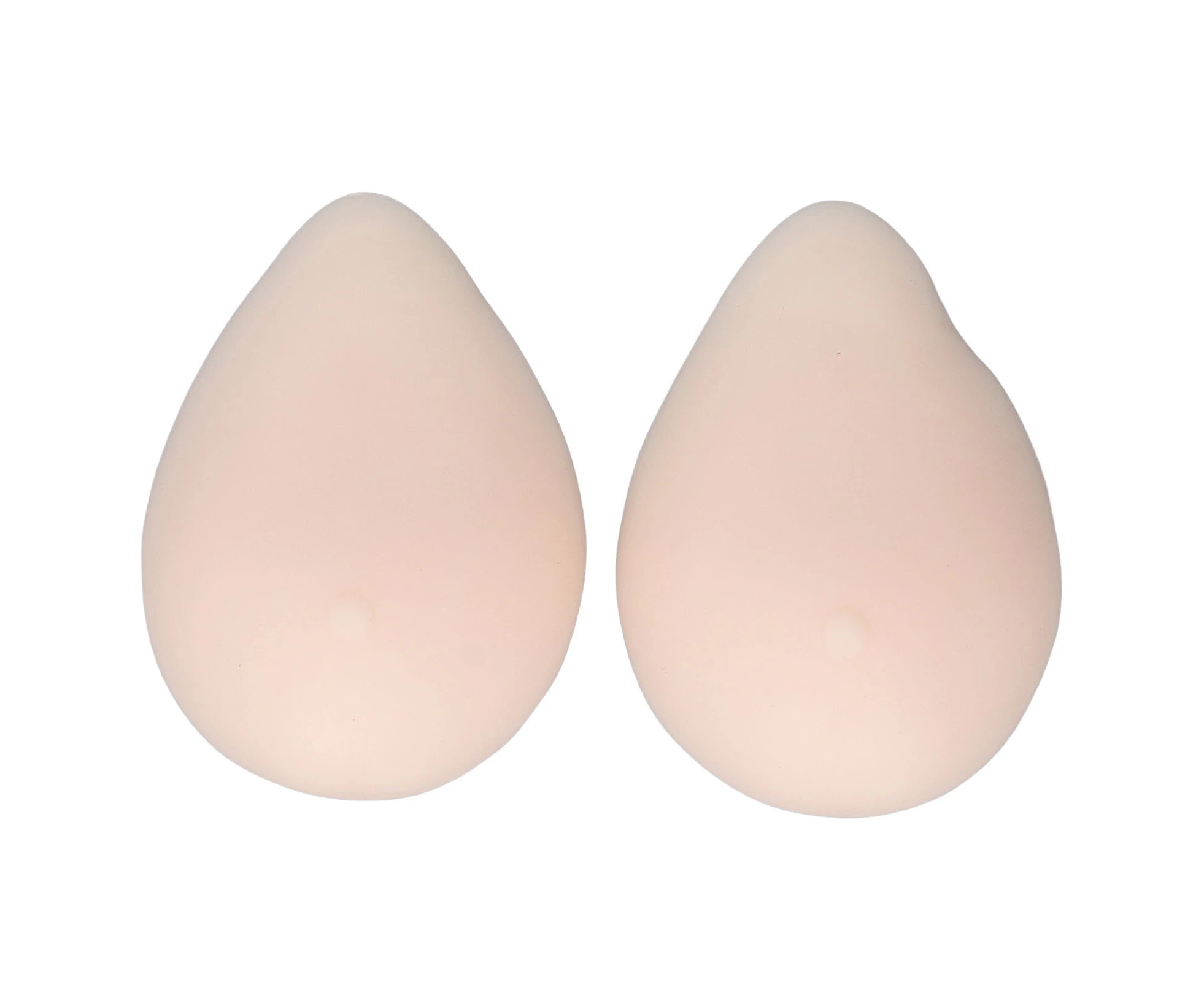 2pcs Teardrop Shaped Breast CD Cup Silicone Implants Mastectomy Prosthesis for Transvestite Cosplay White M 10.9oz/pc