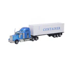 Container Truck Toy Model Pull Back Exquisite Vivid Alloy Toy Truck for Kids Home Outdoor