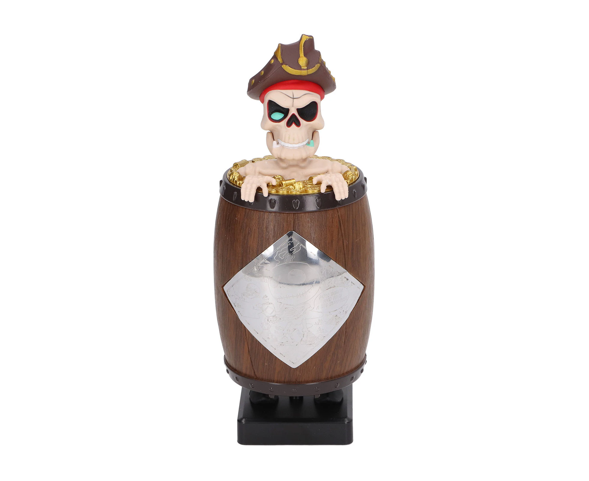 Funny Cigarette Dispenser Skeleton Shape Automatic Bounce Wooden Barrel Cigarette Box