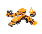 1:64 Scale Engineering Vehicle Model Set Decoration Construction Engineering Truck Model for Children