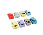 8pcs Pull Back City Car Models Inertial Friction Powered Palm Size Small Vehicles Toys for Toddlers