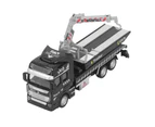 Police Tow Truck Model Metal Alloy 19.9cm Length Rescue Pullback Big Tow Trucks Model Toy