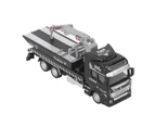 Police Tow Truck Model Metal Alloy 19.9cm Length Rescue Pullback Big Tow Trucks Model Toy