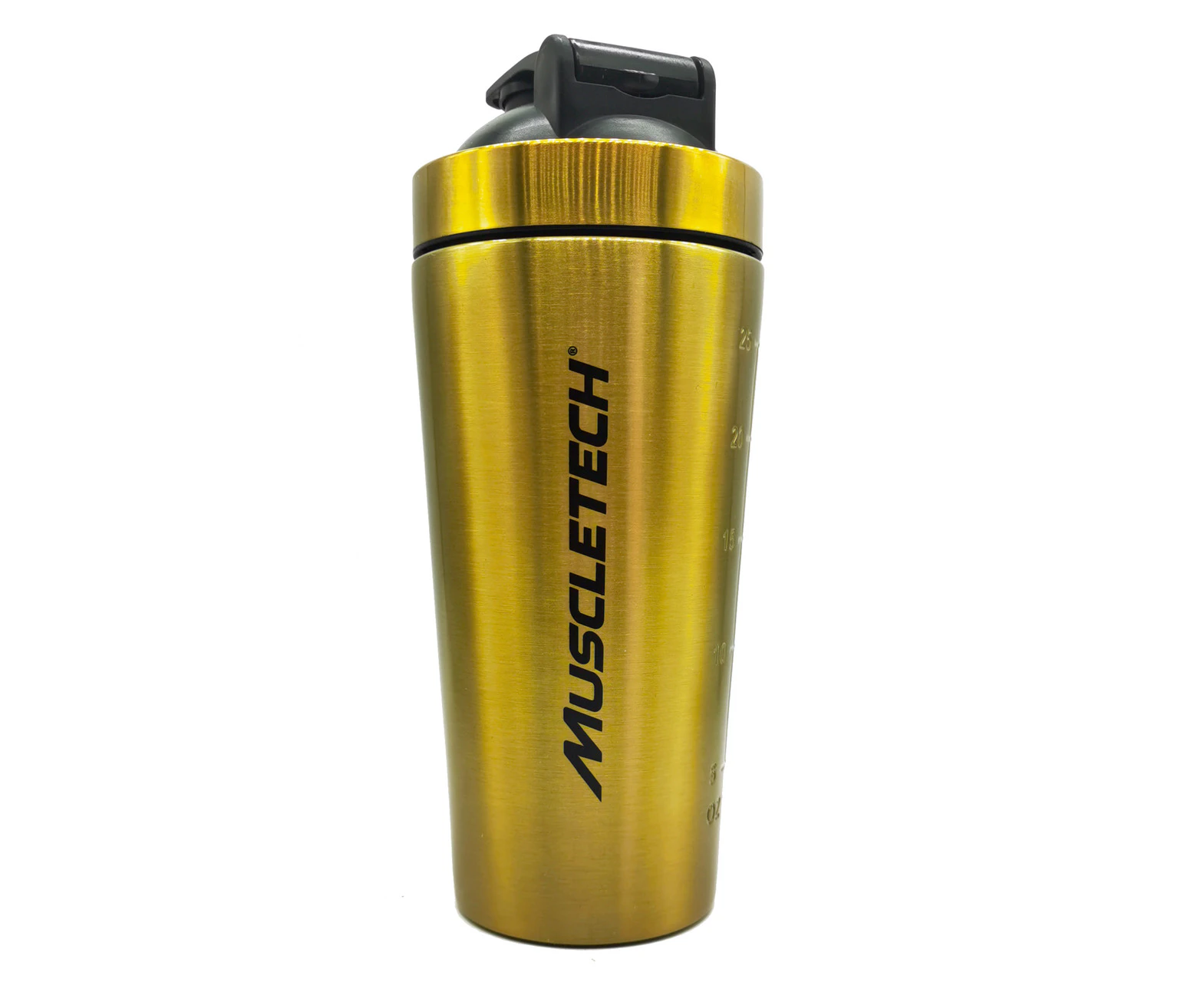 MUSCLETECH Gold Stainless Steel Shaker Bottle