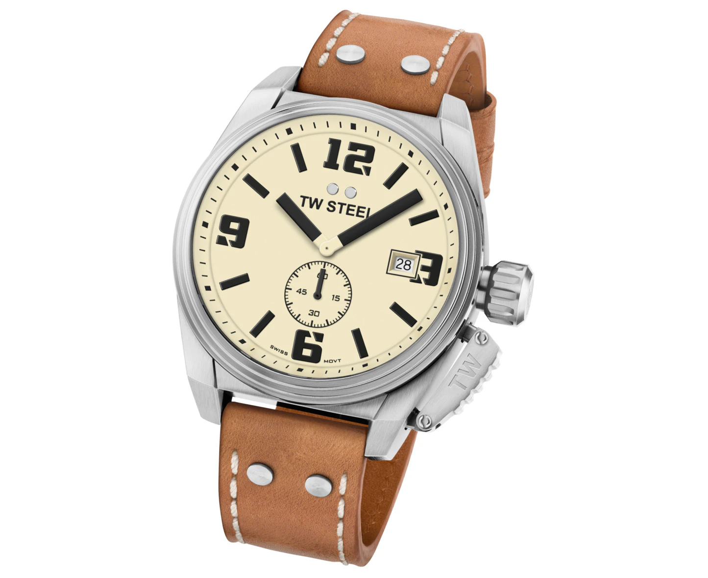 TW Steel Canteen Beige Dial Watch TW1000