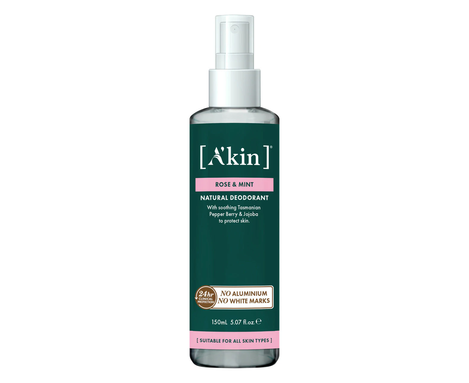 A'kin Rose & Mint Deodorant Spray 150ml