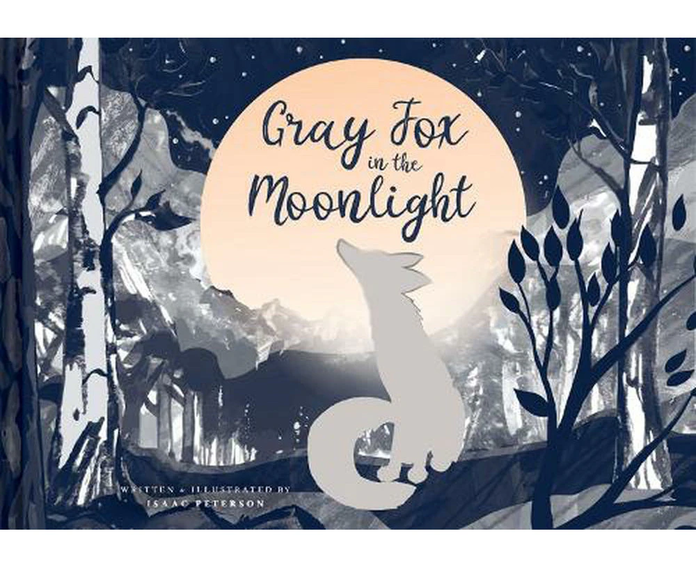 Gray Fox in the Moonlight