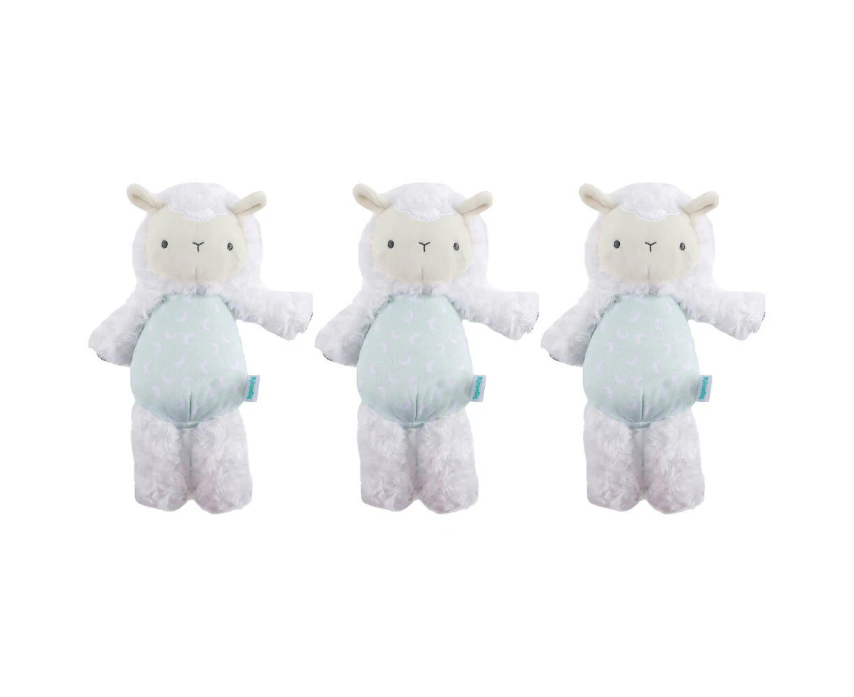 3x Ingenuity 30cm Sheppy Newborn/Infant Plush Soft Stuffed Animal Baby Toy 0m+