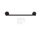 Copper Towel Bar European Style Bathroom Single Bar Towel Rack Bathroom Hanging Rack Black