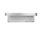 Space Aluminum Bathroom Shelf with Towel Bar Wall Mounted Shower Storage Rack(Silver)