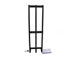 Towel Storage Rack Wall Mounted Black Iron Alloy 3 Bar Rolled Towel Holder for Bathroom