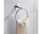 Stainless Steel Towel Ring Rack Holder Organizer Drilling Installation for Home Bathroom Use