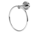 Stainless Steel Towel Ring Rack Holder Organizer Drilling Installation for Home Bathroom Use