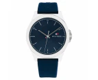 Tommy Hilfiger Navy Silicone Blue Dial Men's Watch - 1710616