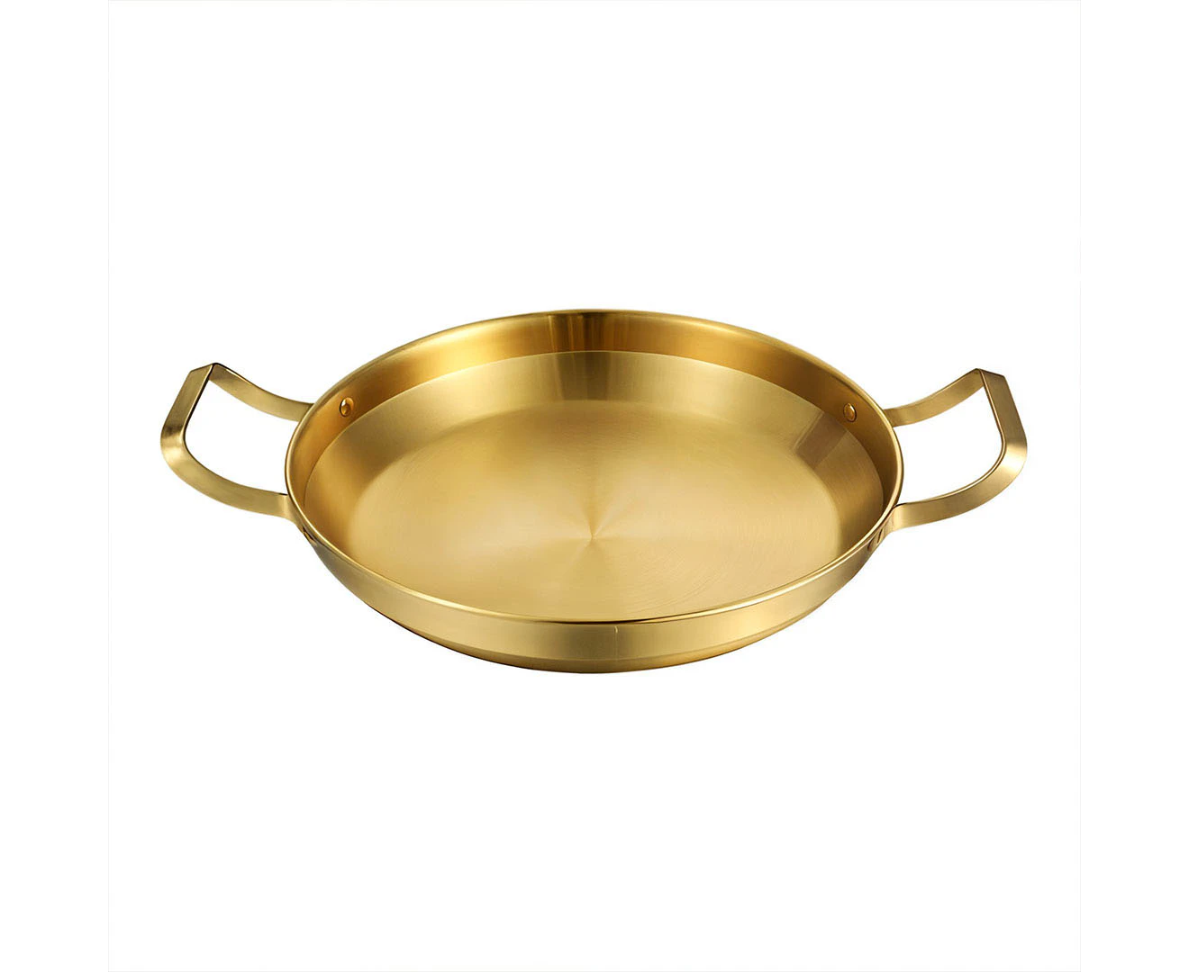 Soga 24cm Dry Pot, Gold Plated 202 Material Stainless Steel and Kitchen essentials