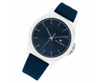 Tommy Hilfiger Navy Silicone Blue Dial Men's Watch - 1710616