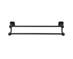 Double Rods Towel Wall Mounted Bar Holder Hook Organizer Home Kitchen Bathroom