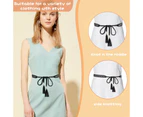 WSECOMM Women Thin Belts with Tassel, Braided Lace Cotton Waist Rope Versatile Bowknot Waist Chain Dress Braided Belt for Dress Clothing Accessories