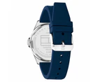 Tommy Hilfiger Navy Silicone Blue Dial Men's Watch - 1710616