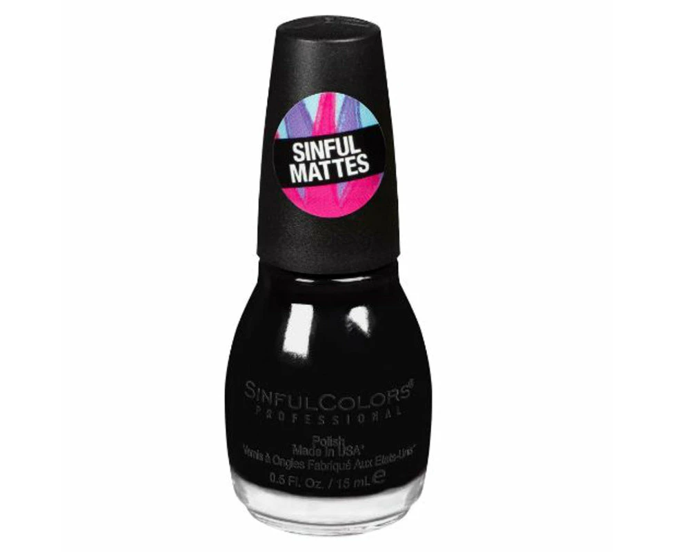 Sinful Colors Mattes Nail Polish Black List