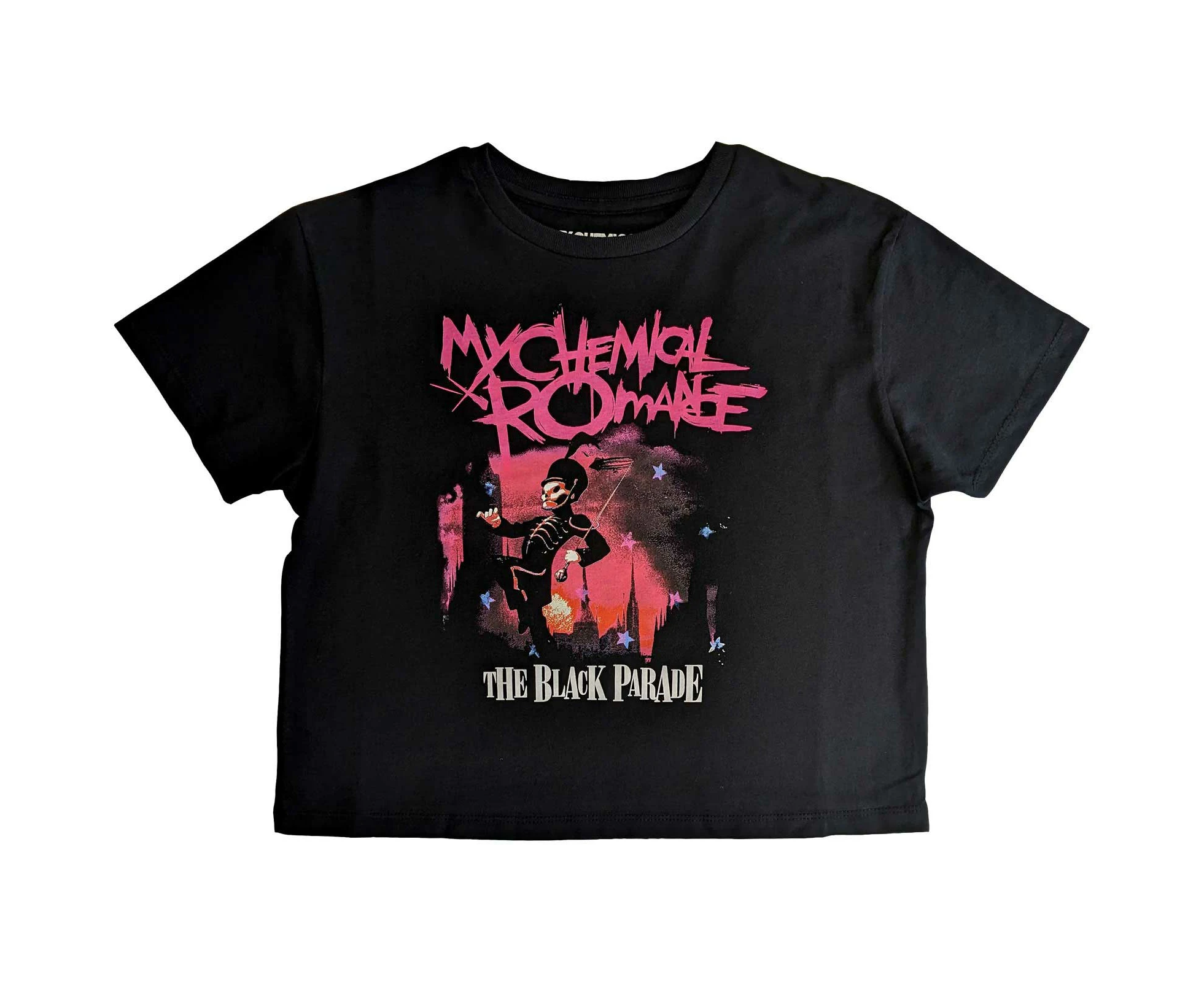 My Chemical Romance March: Ladies black Crop Top