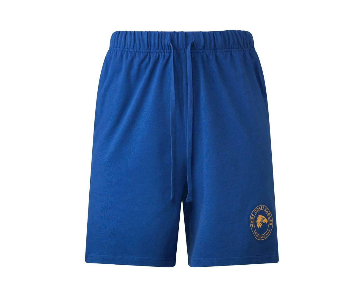 West Coast Eagles Mens Cotton Logo Shorts