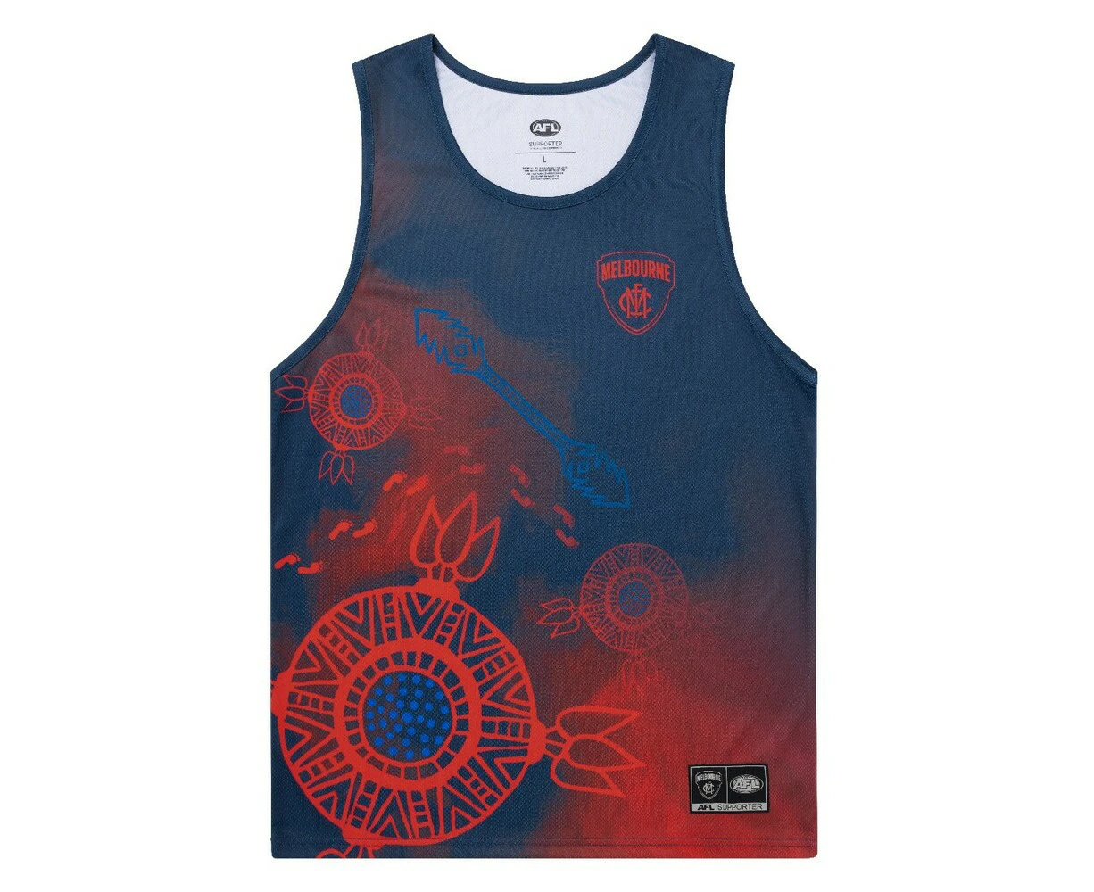 Melbourne Demons Indigenous Mens Training Singlet